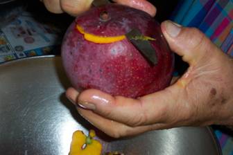 Peeling a Mango
